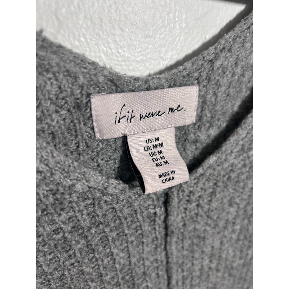 Women’s M Super soft cozy waffle knit slouchy fit wide neck pullover sweater - Picture 3 of 9